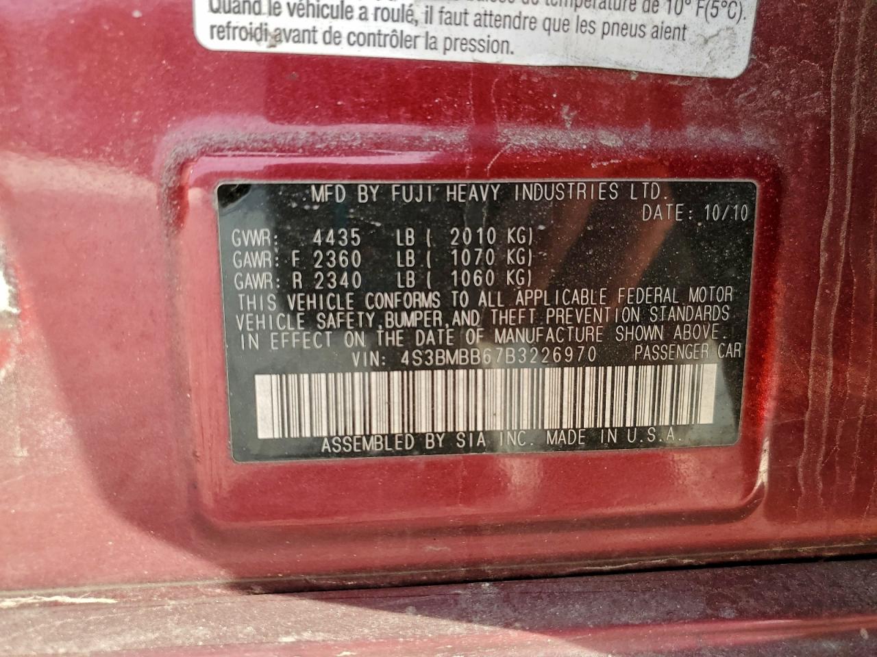 Subaru Legacy 2.5i Premium Image 11