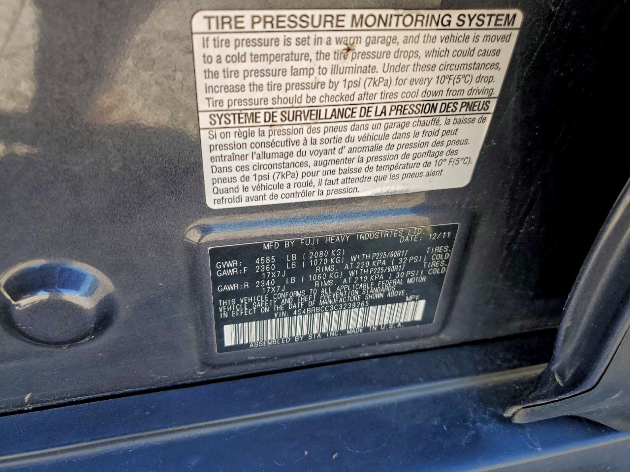 Subaru Outback 2.5i Premium Image 12