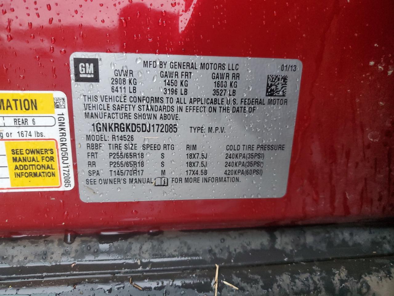 Chevrolet Traverse Lt Image 9